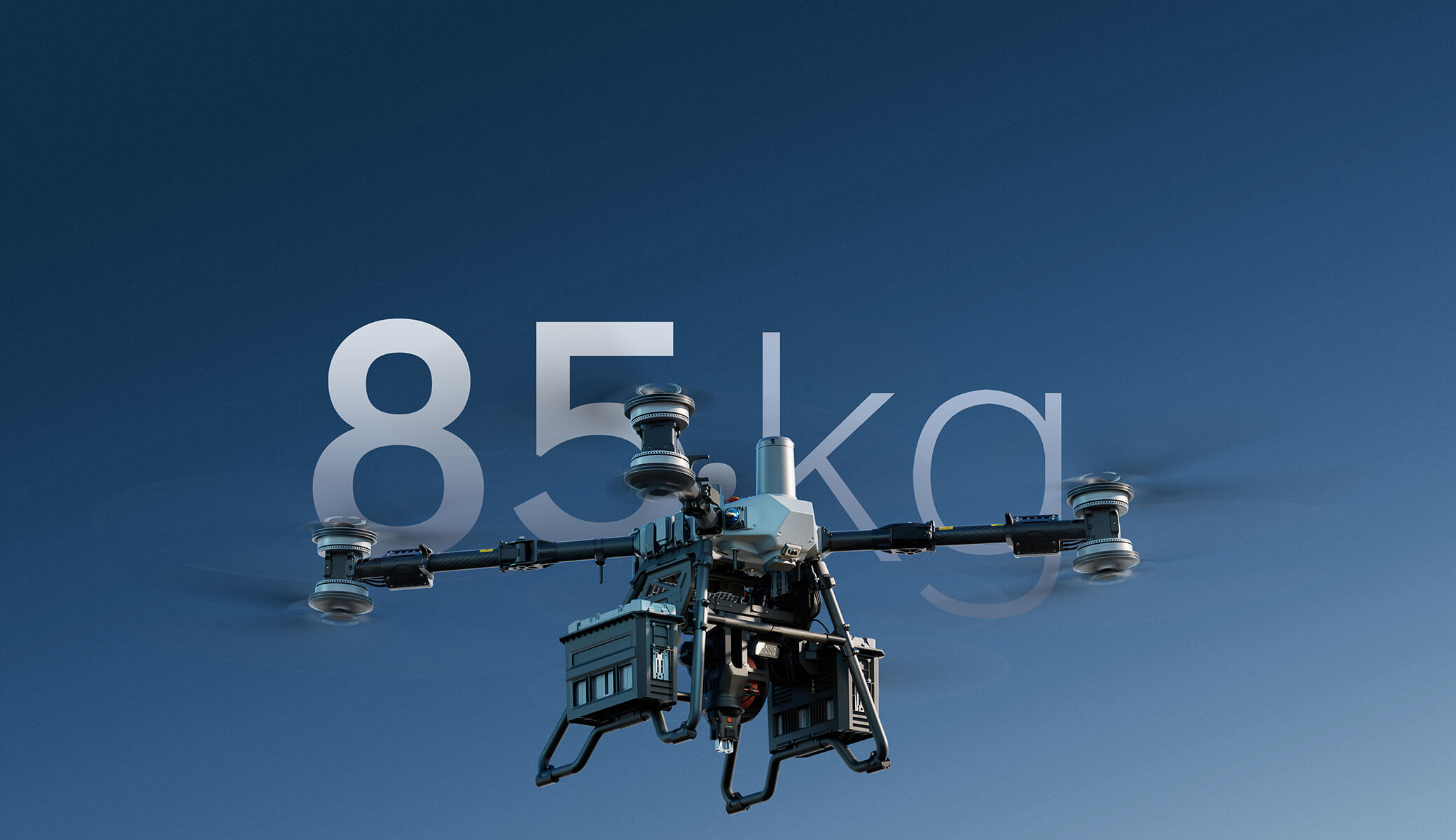 85 kg Max Payload Capacity with Dual Battery